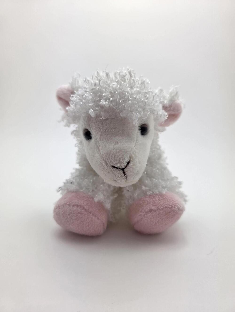 Aurora White Lamb Stuffed Animal Toy Plush (6 inch)